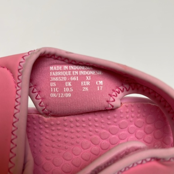 Nike Sunray Adjustable sandals, toddler 11c, pink - Picture 4 of 4
